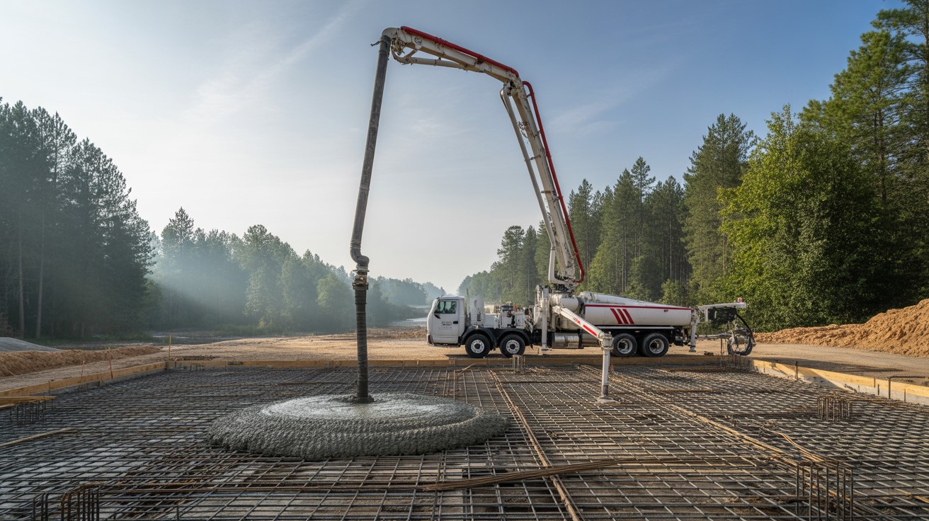 gjuta bottenplatta grundlaggning