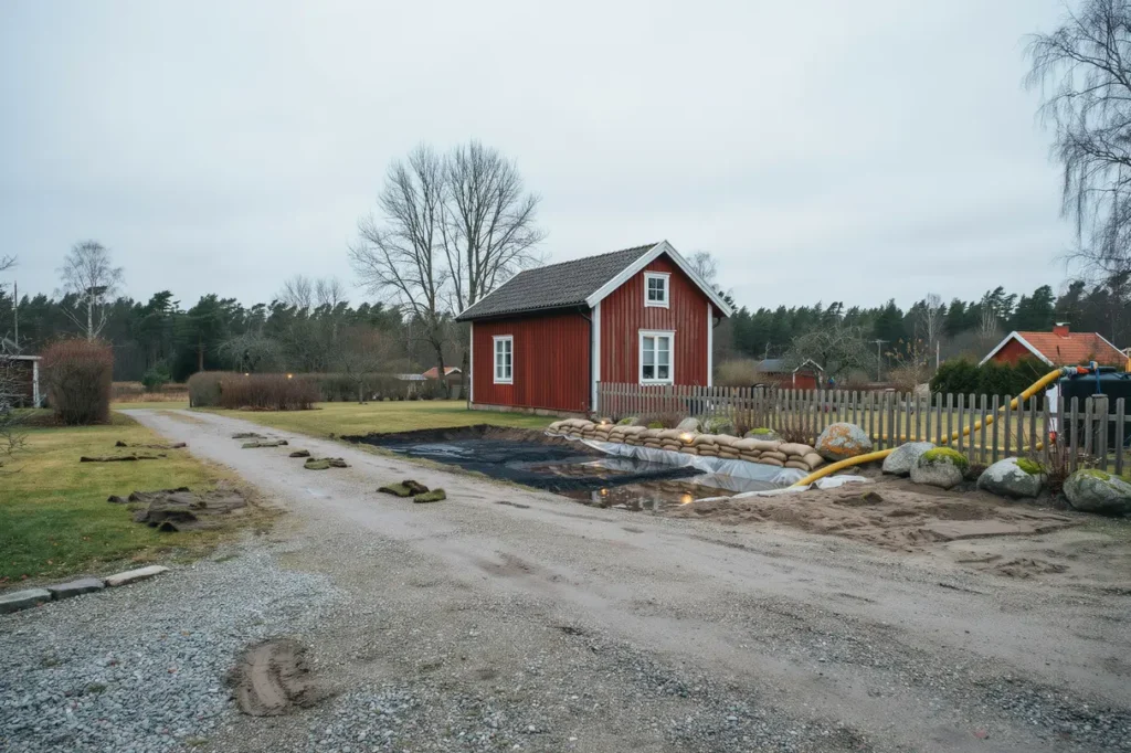 oljespill p tomten s g r sanering av mark och f rorenat vatten till